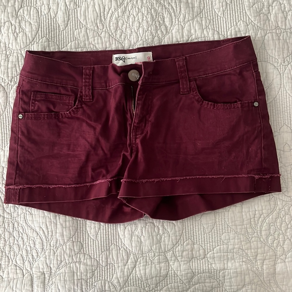 Red-maroon RSQ shorts
